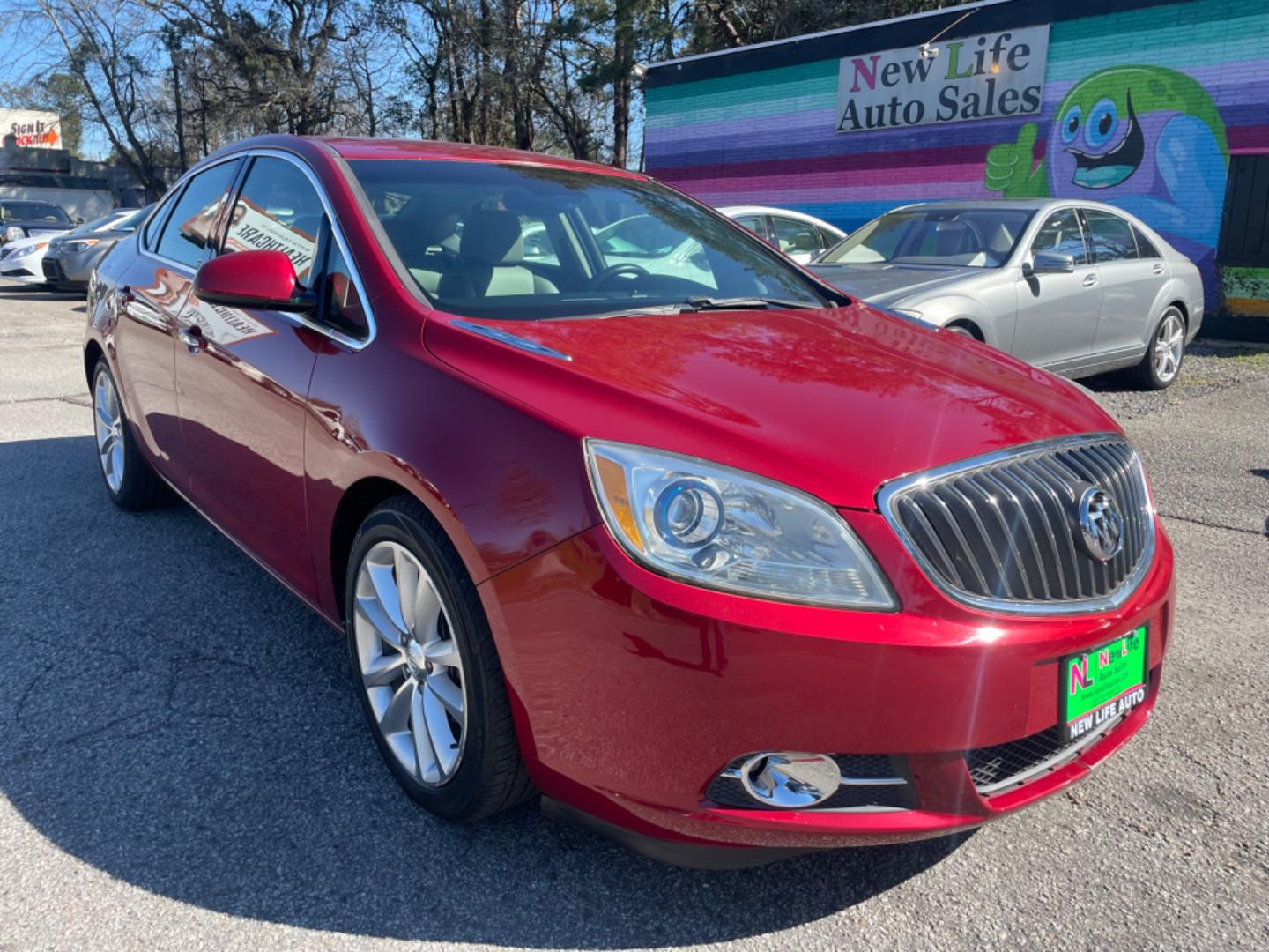 2012 RED BUICK VERANO CONVENIENCE GROUP (1G4PR5SK2C4) with an 2.4L engine, Automatic transmission, located at 5103 Dorchester Rd., Charleston, SC, 29418-5607, (843) 767-1122, 36.245171, -115.228050 - Photo#0